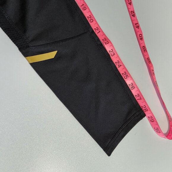 Reebok Black Mid-Rise Stretch Leggings - Size S - Picture 10 of 14